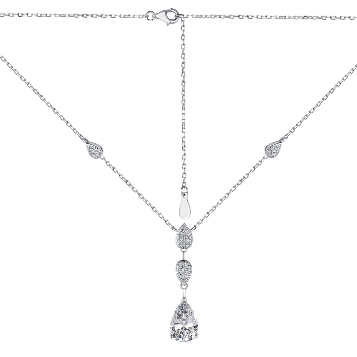 [LuckyStar]Dazzling Pear Cut Necklace
