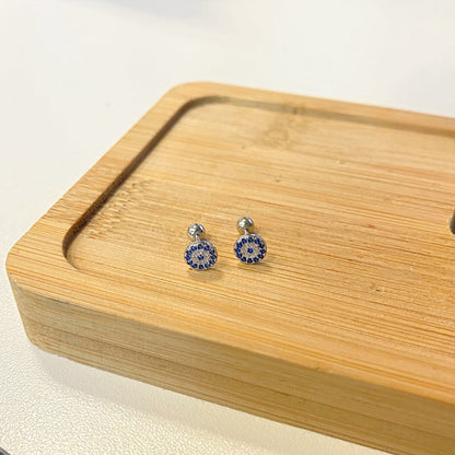 [LuckyStar]Devil's Eye Ear Bone Nail Earrings