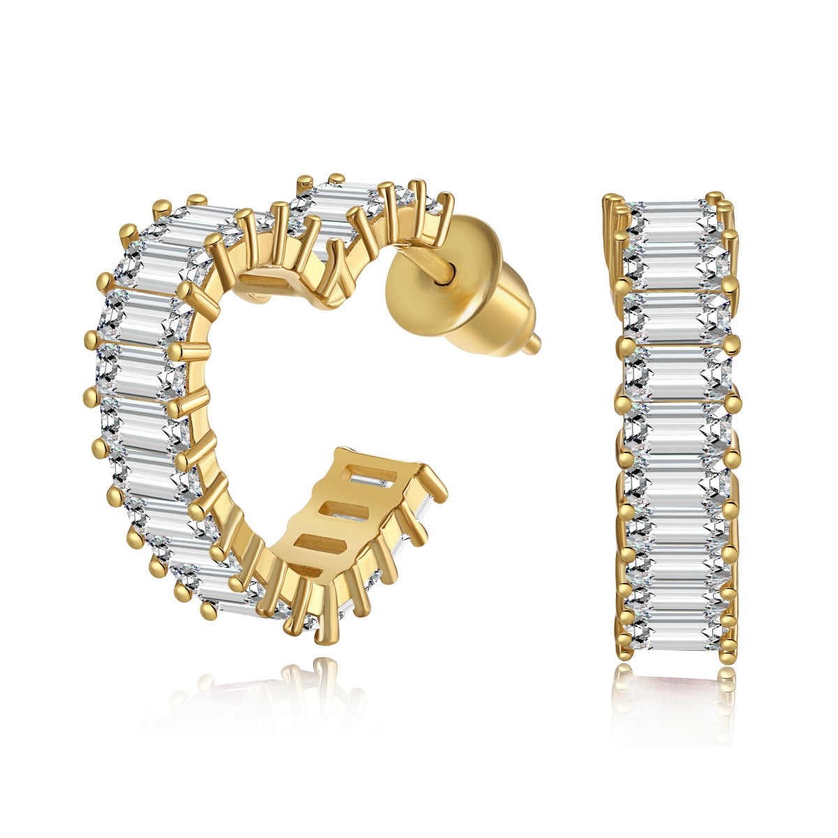 [LuckyStar]Radiant Heart Cutout Earrings