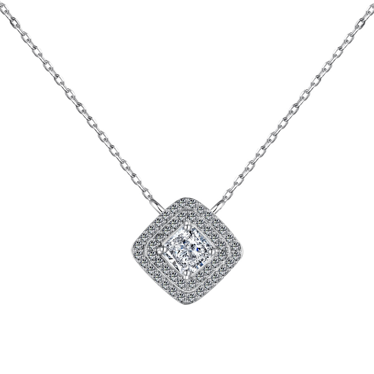 [LuckyStar]Sparkling Asscher Cut Necklace