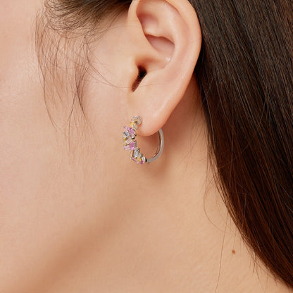 [LuckyStar]Dazzling Colorful Emerald Cut Daily Earrings
