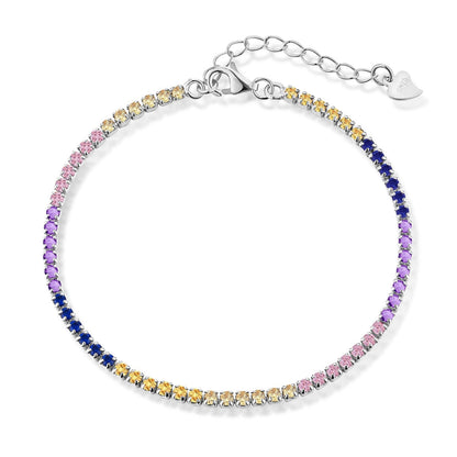 [LuckyStar]Radiant Shinning Princess Cut Tennis Bracelet