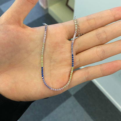 [LuckyStar]Radiant Shinning Princess Cut Tennis Bracelet
