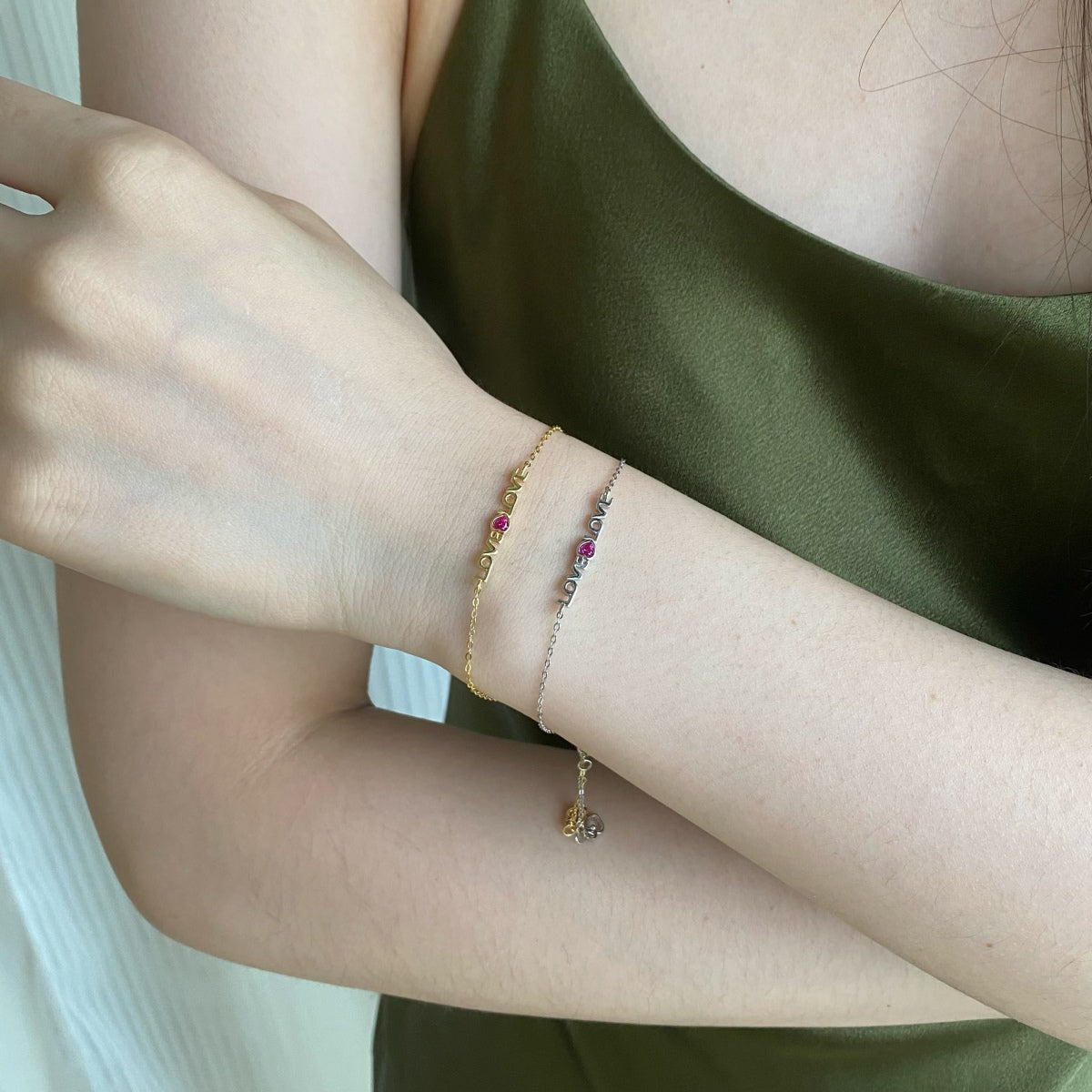 [LuckyStar]Romantic Heart Shape Lover Bracelet