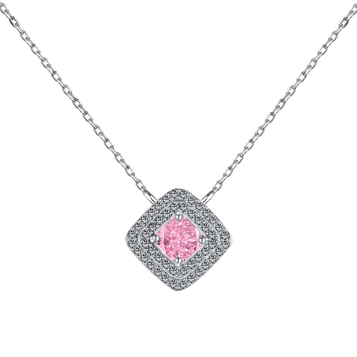 [LuckyStar]Sparkling Asscher Cut Necklace