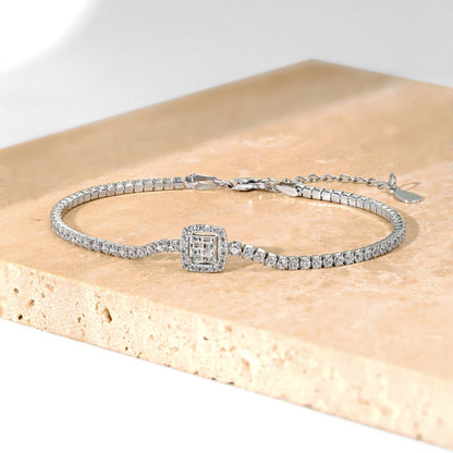 [LuckyStar]Luxurious Dazzling Square Shape Banquet Bracelet
