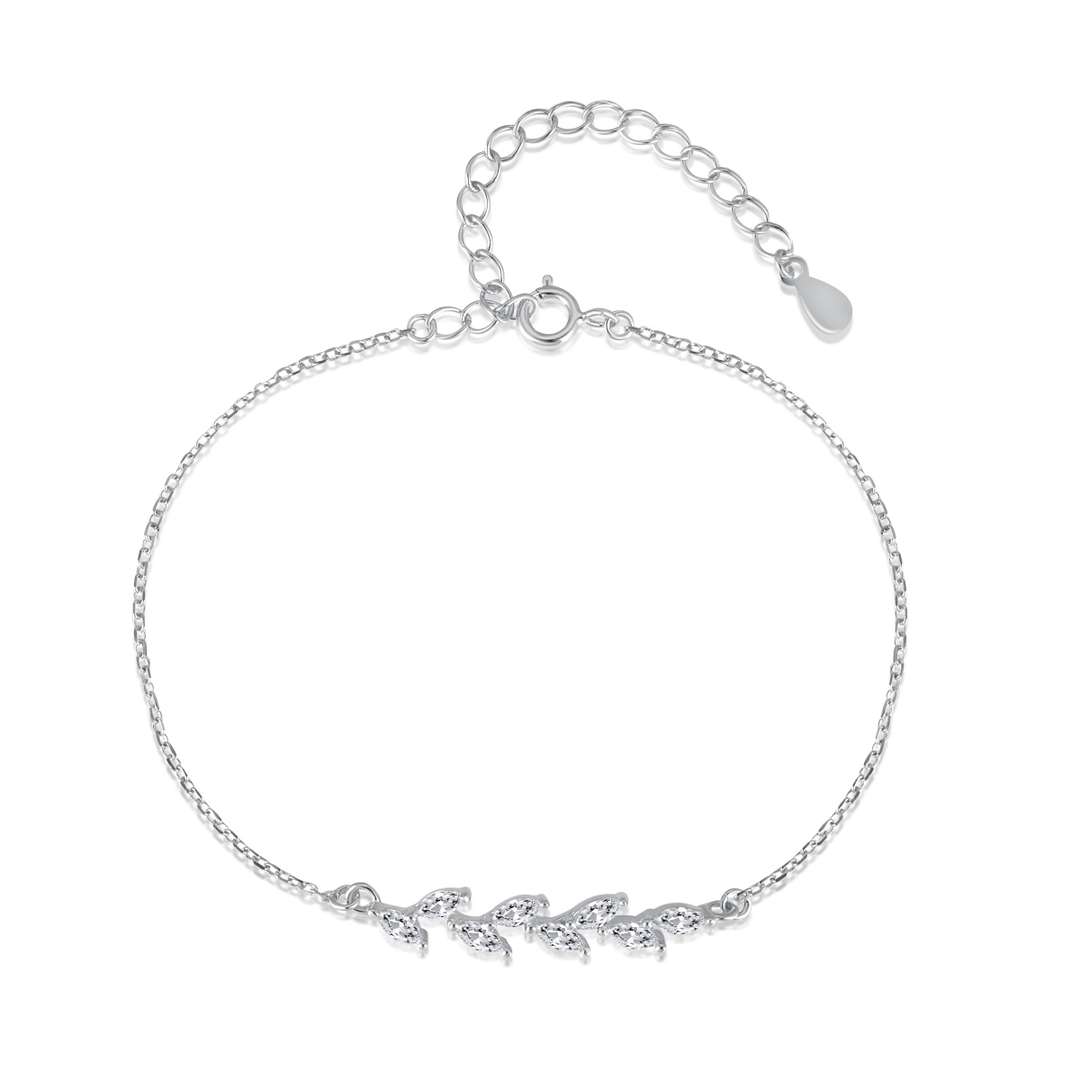 [LuckyStar]Elegant Wheat Leaves Shape Bracelet