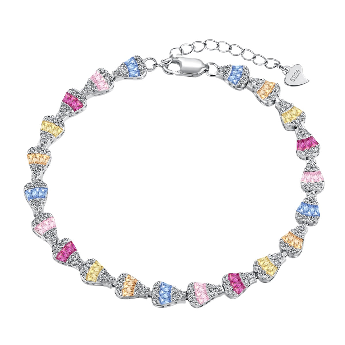 [LuckyStar]Radiant Water Drop Shape Daily Bracelet