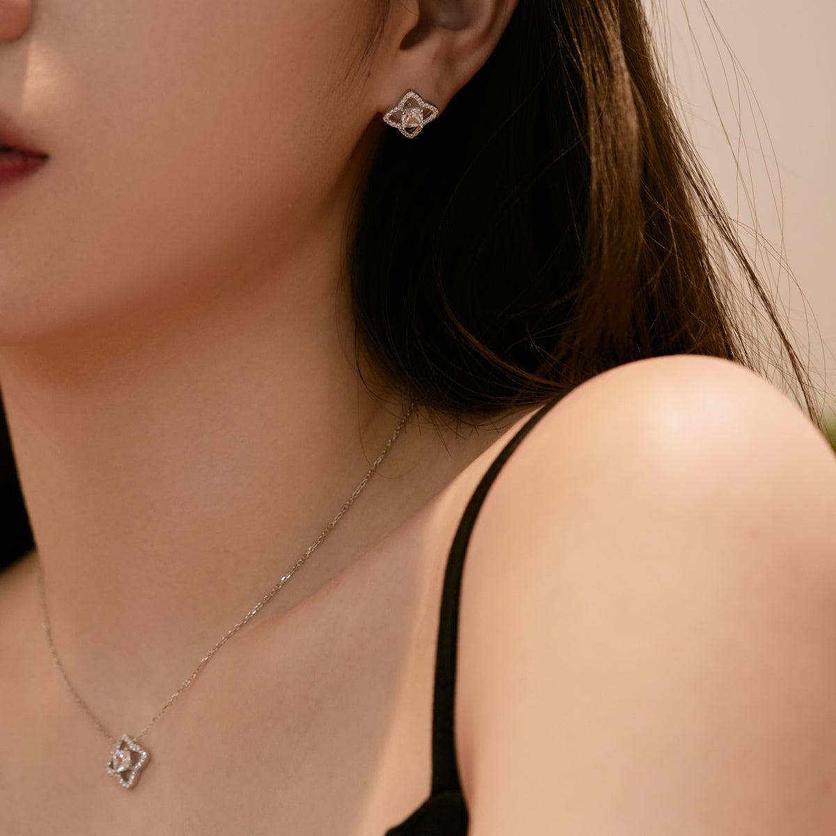 [LuckyStar]Elegant Star Shape Princess Cut Daily Earrings