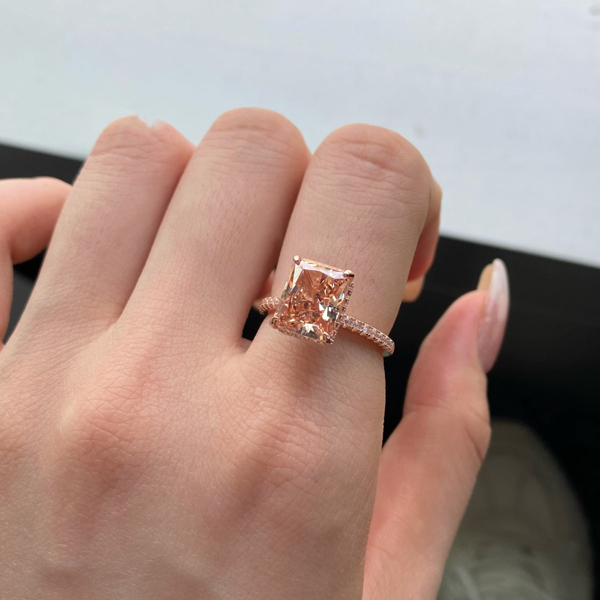 [LuckyStar]4,0 Karat Luxuriöser Verlobungsring