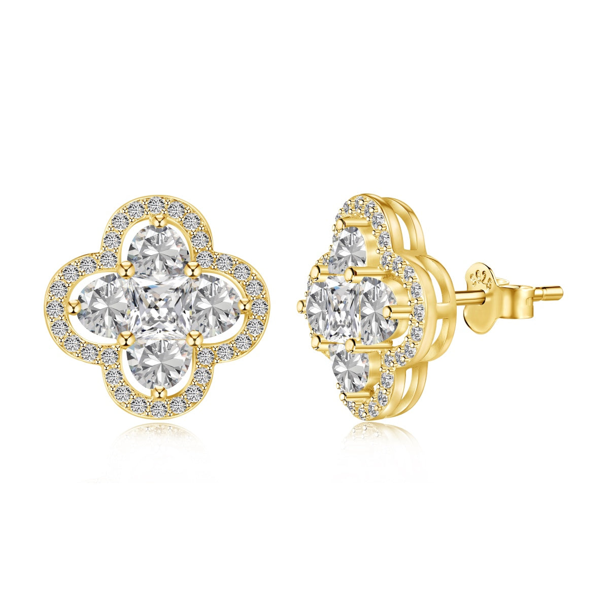[LuckyStar]Lucky Four-Leaf Clover Exquisite Earrings