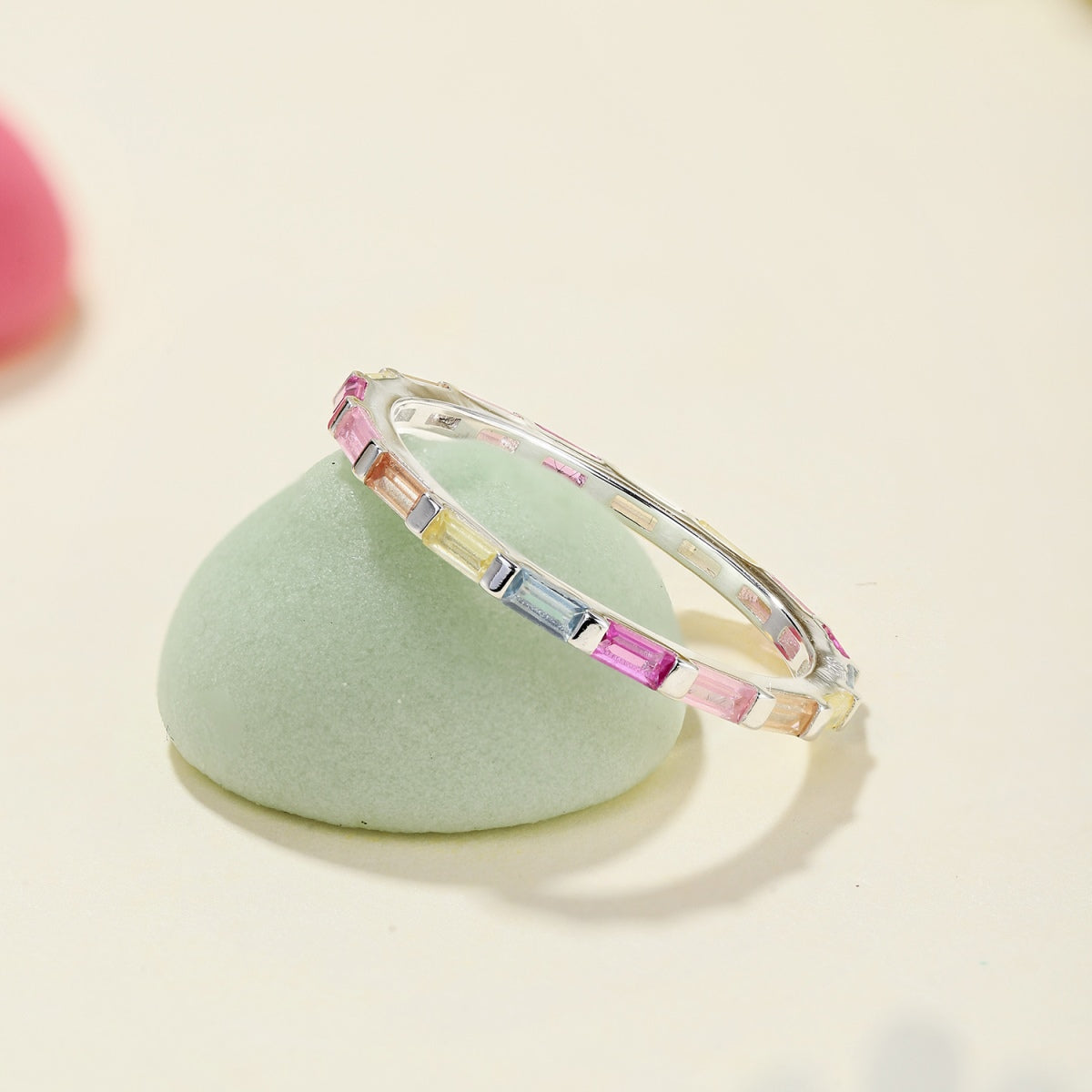 [LuckyStar]Exquisite Multicolored Emerald Cut Daily Ring