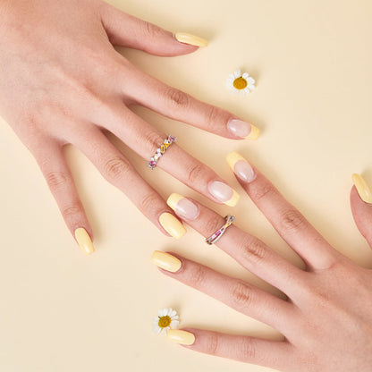 [LuckyStar]Dazzling Polychromatic Multi cut Daily Ring