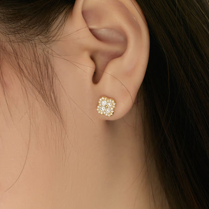 [LuckyStar]Four-Leaf Clover Flower Shaped Earrings