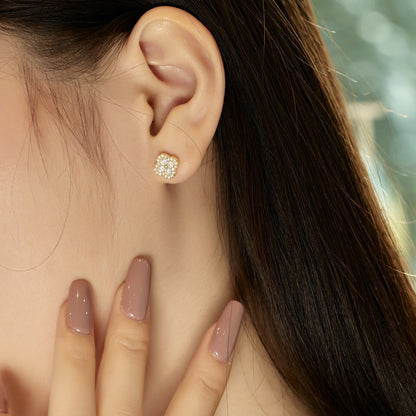 [LuckyStar]Four-Leaf Clover Flower Shaped Earrings