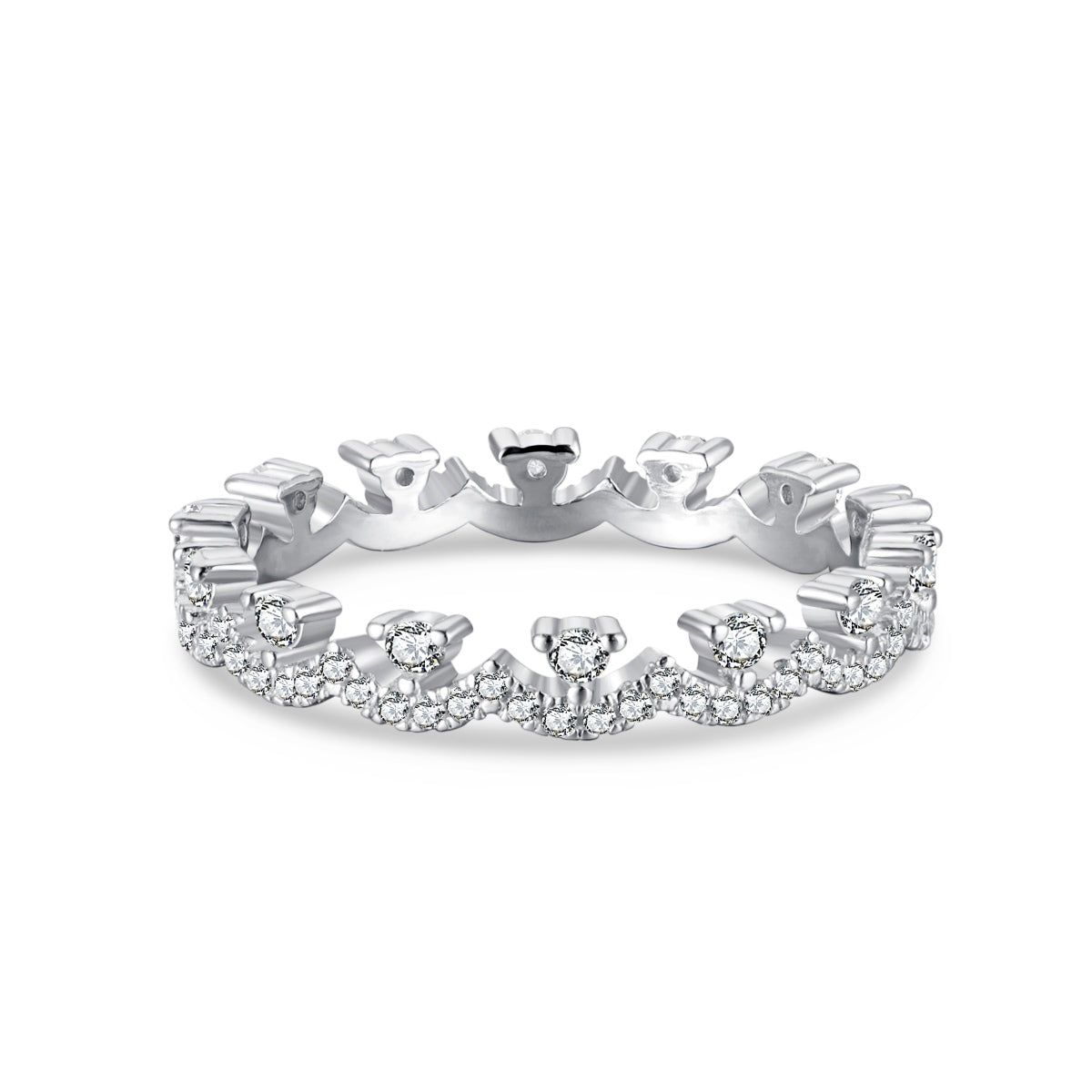 [LuckyStar]Elegant Resplendent Round Shape Party Ring