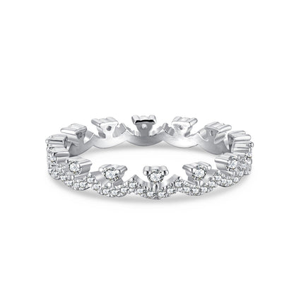 [LuckyStar]Elegant Resplendent Round Shape Party Ring