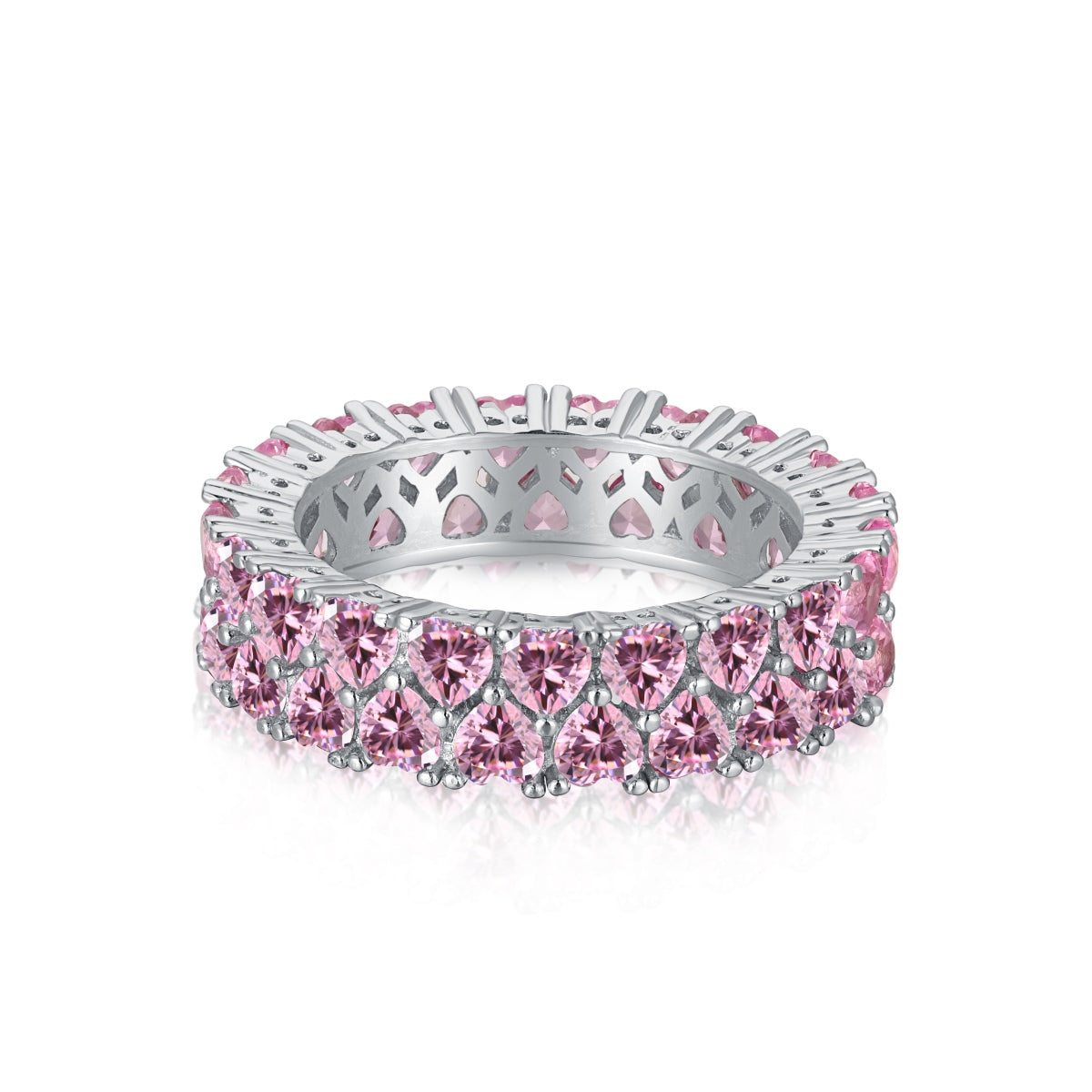 [LuckyStar]Sparkling Full Heart Ring