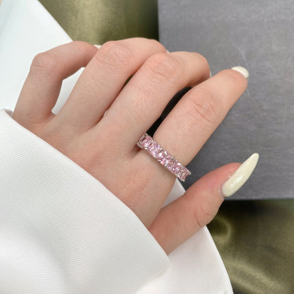 [LuckyStar]Elegant Princess Cut Tennis Ring