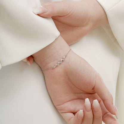 [LuckyStar]Elegant Wheat Leaves Shape Bracelet