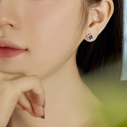 [LuckyStar]Four-Leaf Clover Flower Shaped Earrings