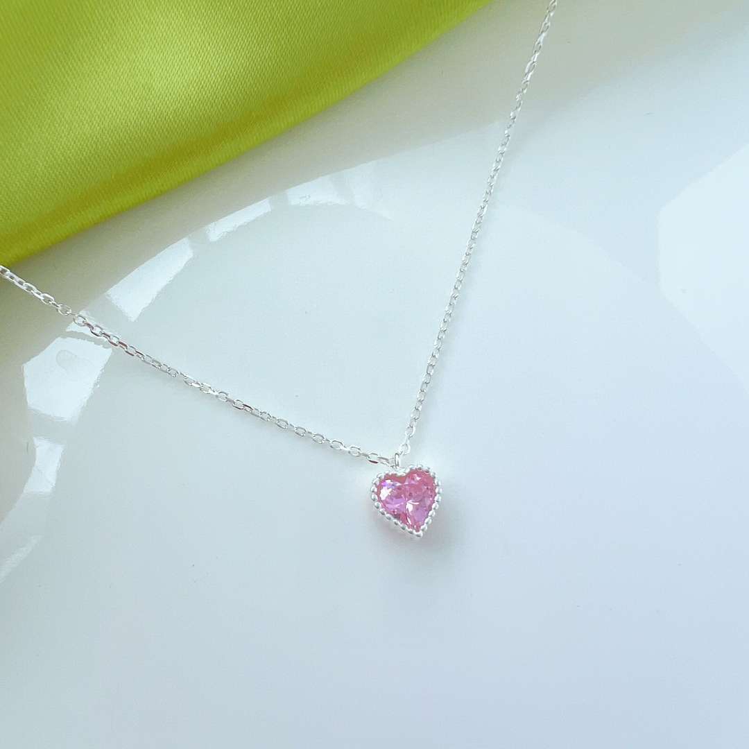 [LuckyStar]Ornate Heart Shape Necklace