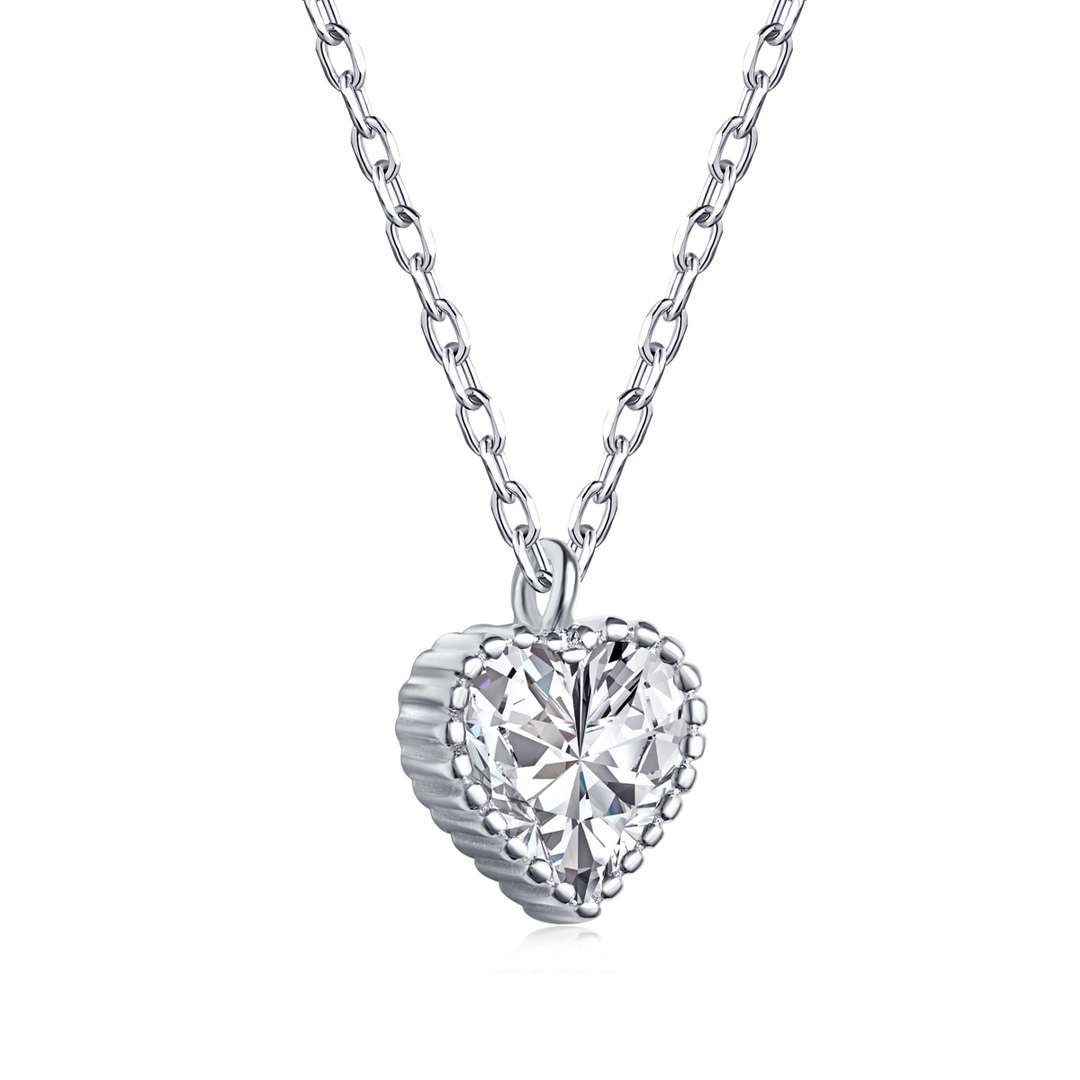 [LuckyStar]Ornate Heart Shape Necklace