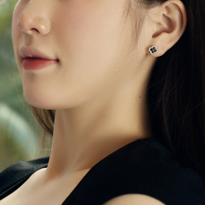 [LuckyStar]Four-Leaf Clover Flower Shaped Earrings