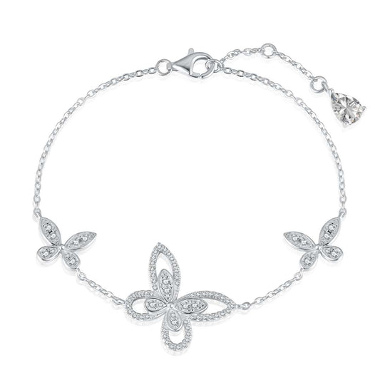 [LuckyStar]Delicate Butterfly Pendant Bracelet