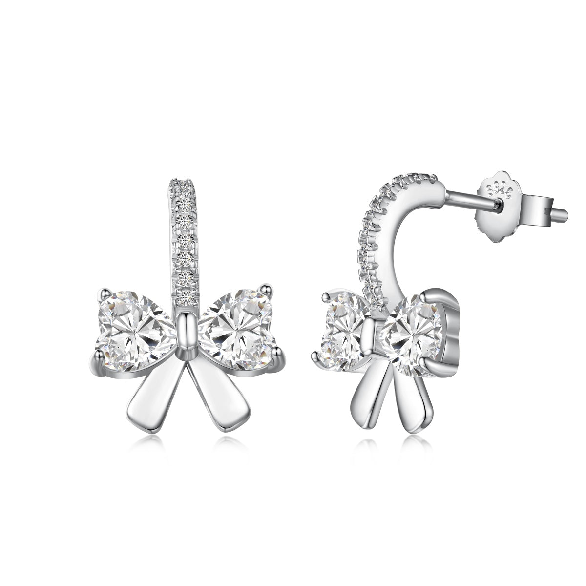 [LuckyStar]Exquisite Earrings With Heart-Shaped Bow Design