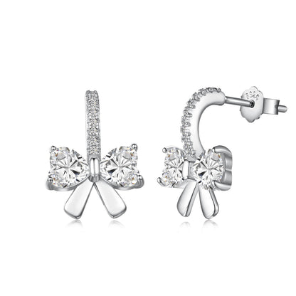 [LuckyStar]Exquisite Earrings With Heart-Shaped Bow Design