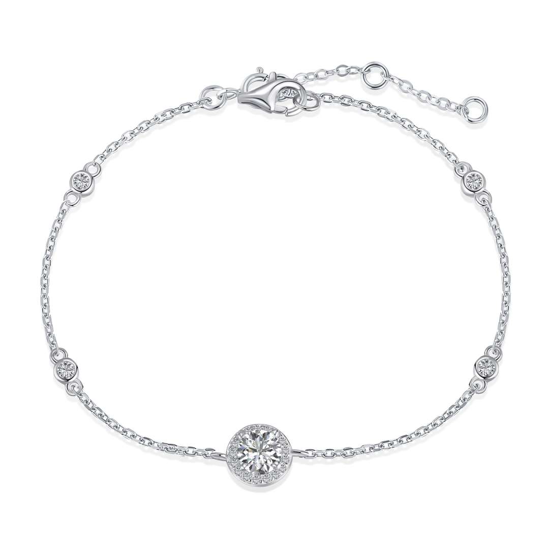 [LuckyStar]Dazzling Round Cut Shape Bracelet