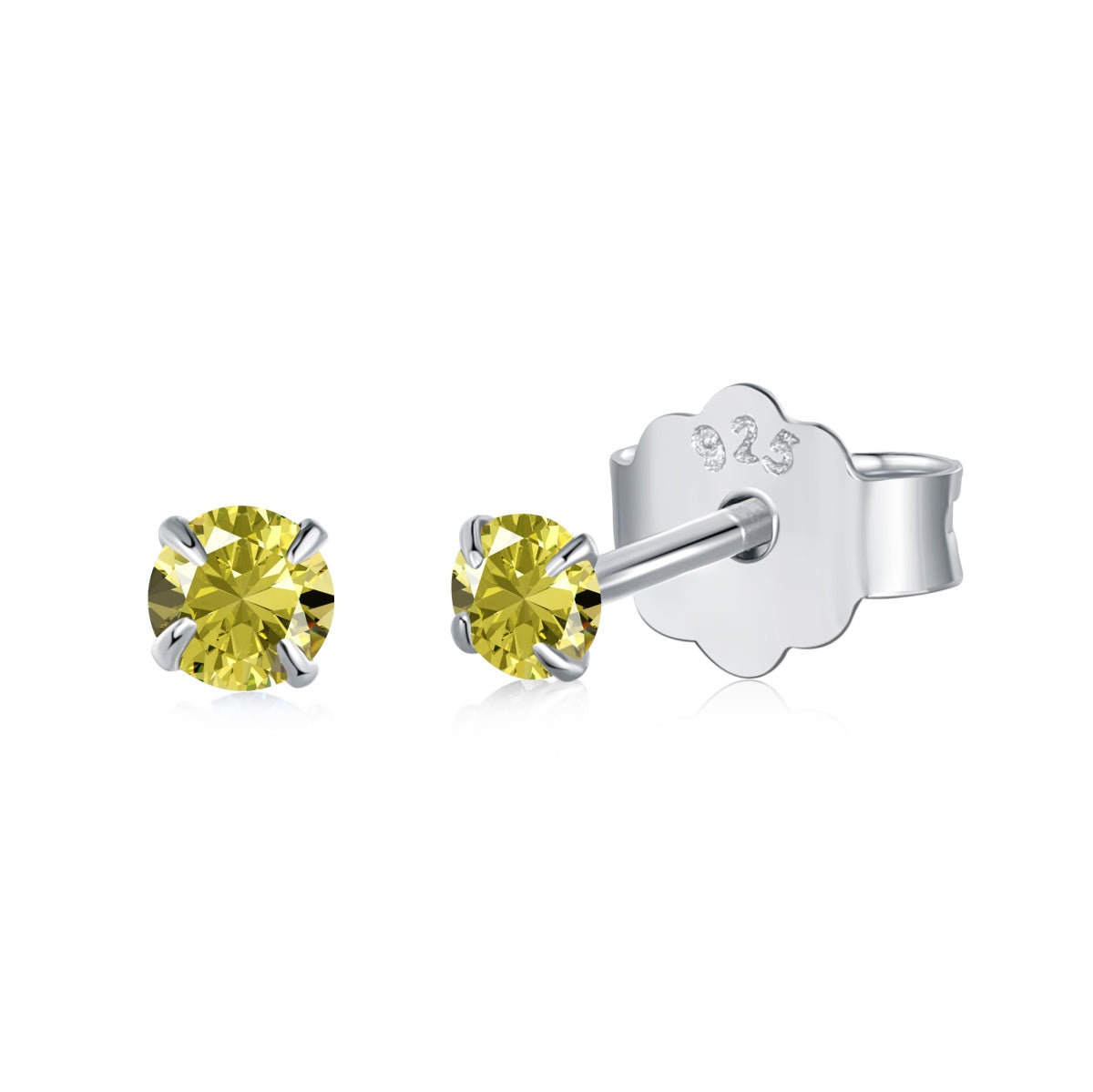 [LuckyStar]Delicate Solitaire Earrings