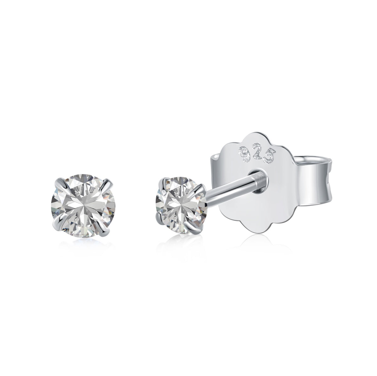 [LuckyStar]Delicate Solitaire Earrings