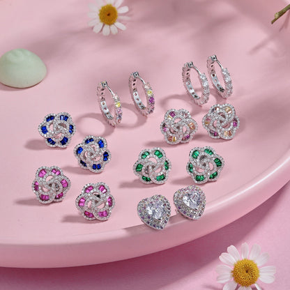 [LuckyStar]Exquisite Flower Shape Daily Earrings