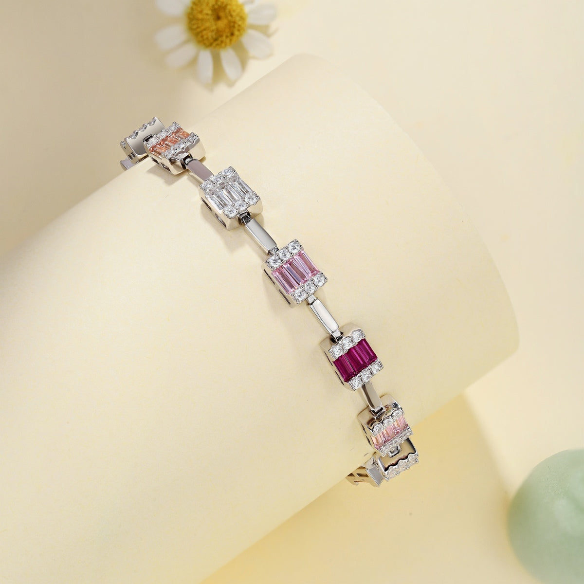 [LuckyStar]Dainty Charming Emerald Cut Daily Bracelet