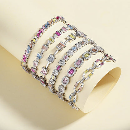 [LuckyStar]Dainty Charming Emerald Cut Daily Bracelet
