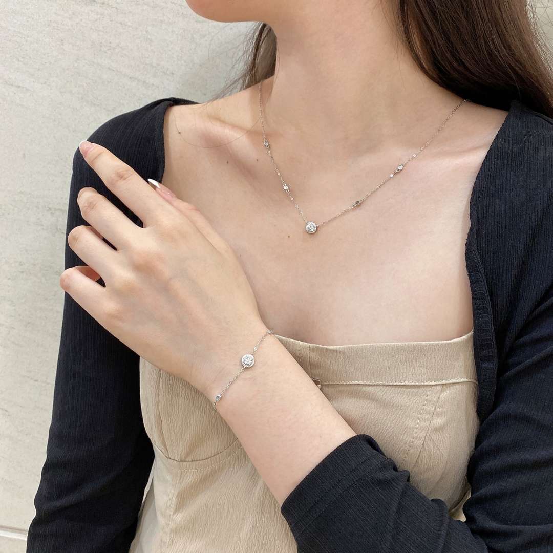 [LuckyStar]Dazzling Round Cut Shape Bracelet