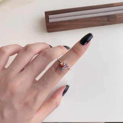 [LuckyStar]Radiant Colorful Multi Cut Daily Ring