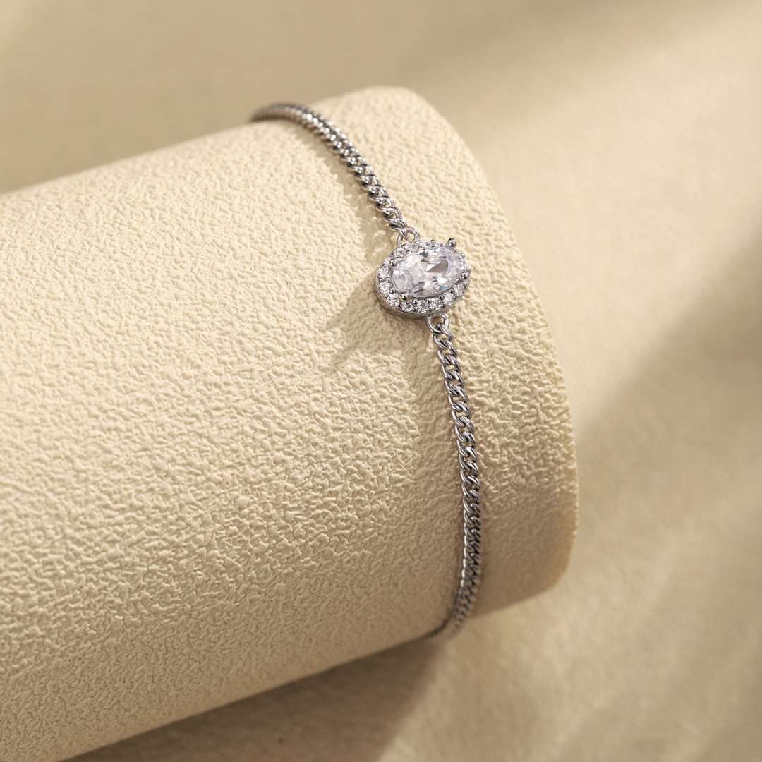 [LuckyStar]Exquisite Oval Shape Bracelet