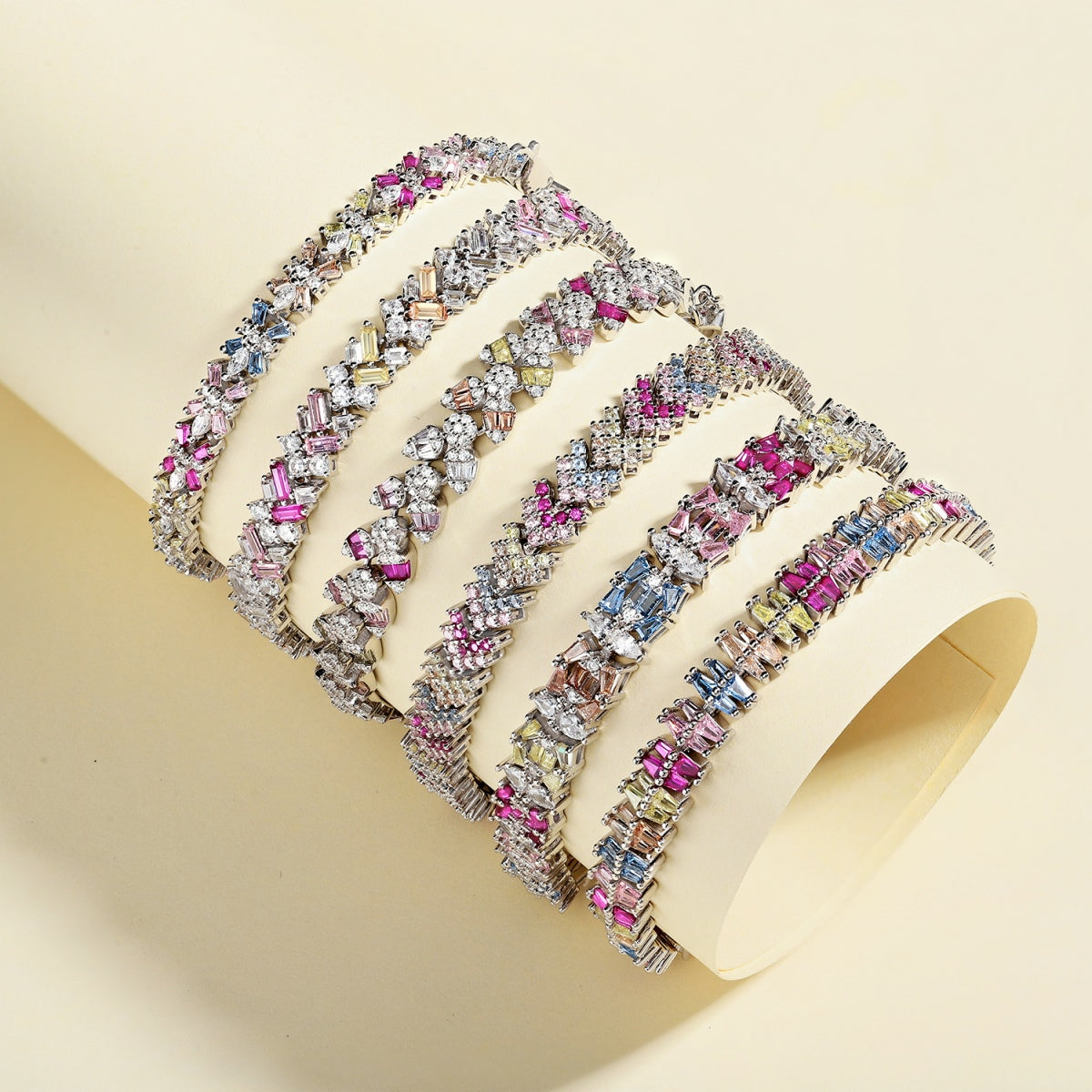 [LuckyStar]Sparkling Exquisite Multi Cut Party Bracelet