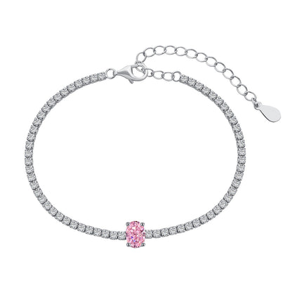 [LuckyStar]0.75 Carat Exquisite Oval Cut Daily Bracelet