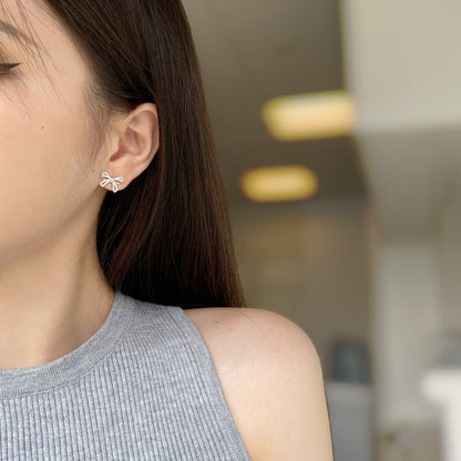 [LuckyStar]Dainty Bow Shape Earrings