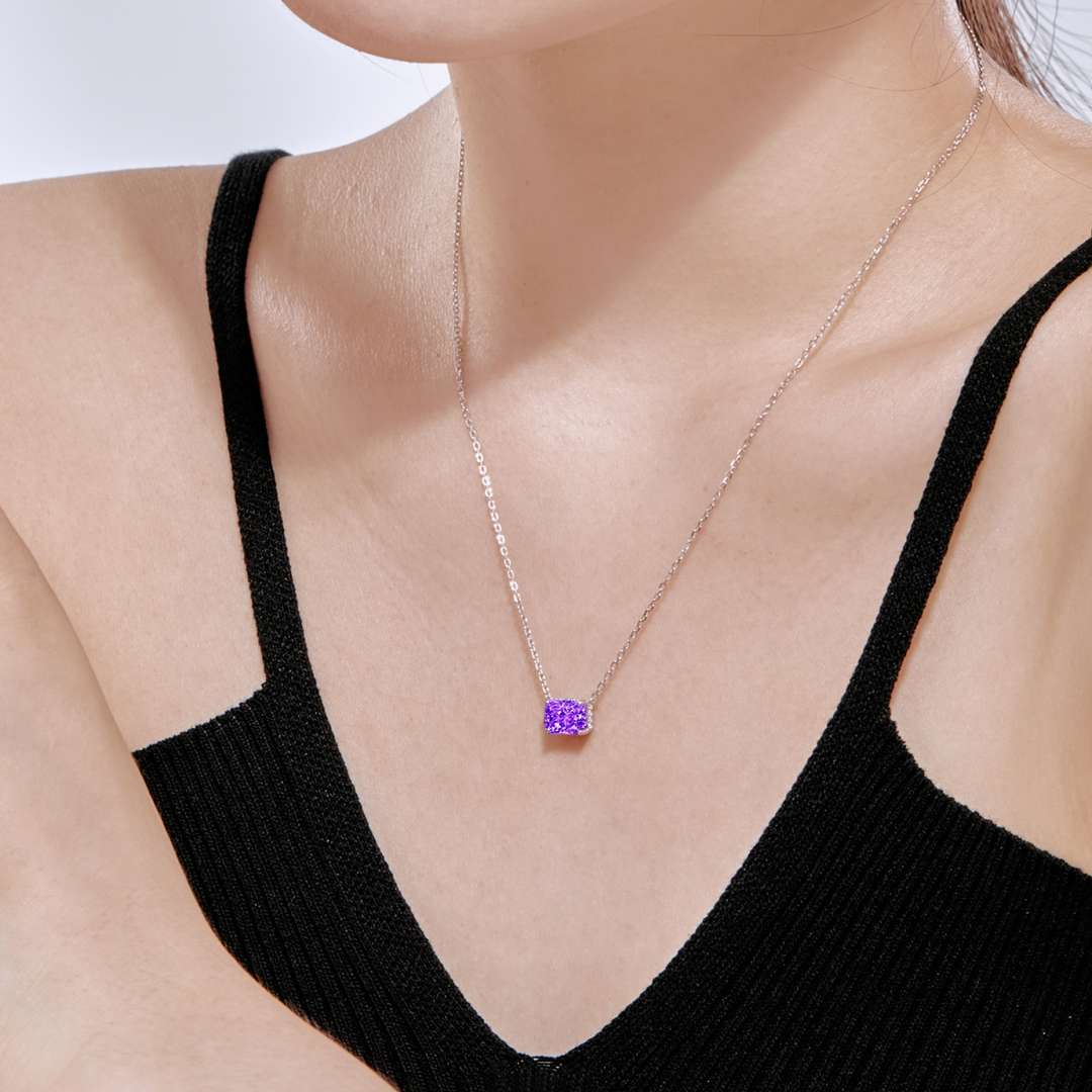 [LuckyStar]Luxurious Square Shape Colorful Necalack