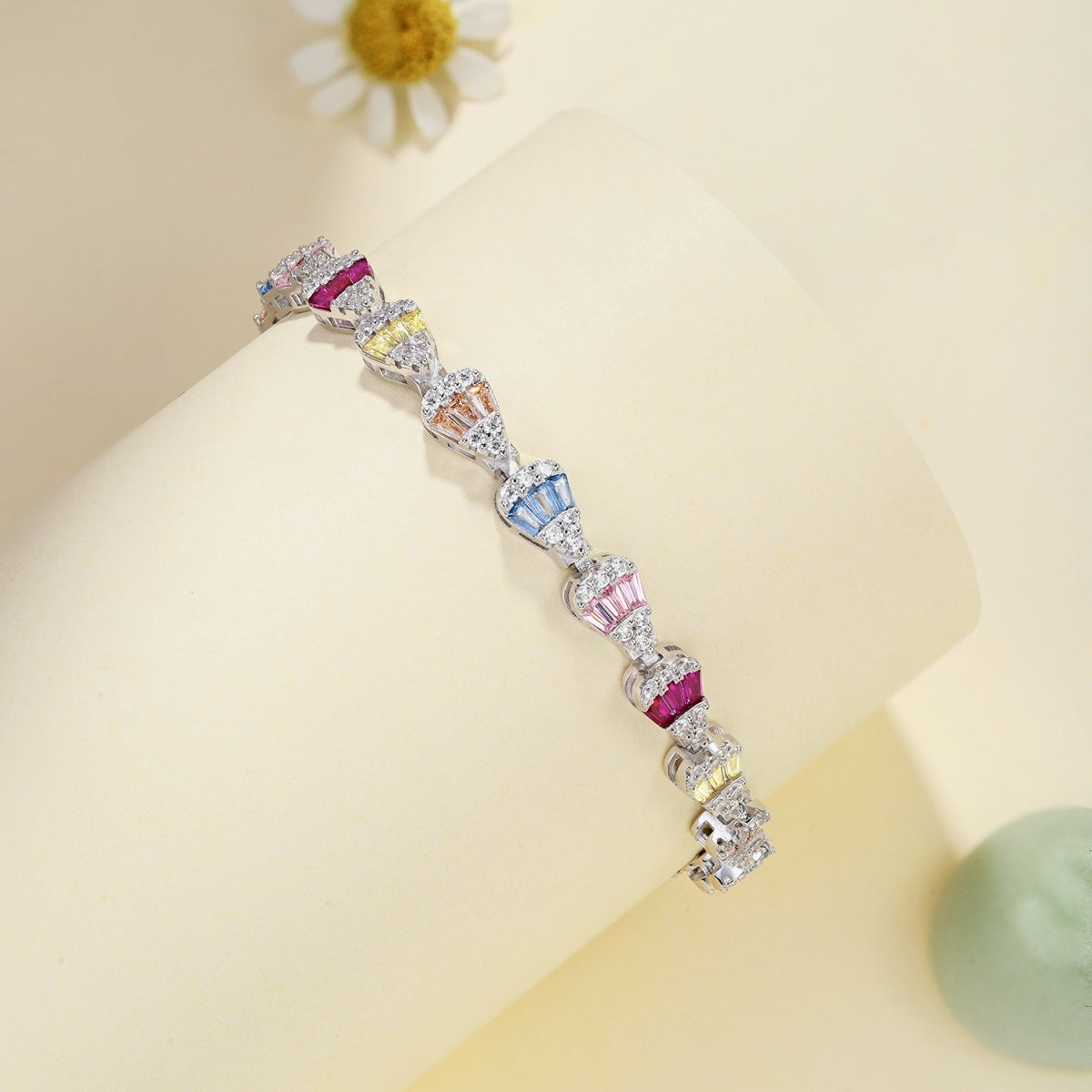 [LuckyStar]Radiant Water Drop Shape Daily Bracelet