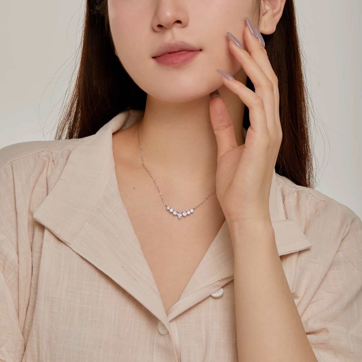 [LuckyStar]Dainty Colorful Heart Necklace