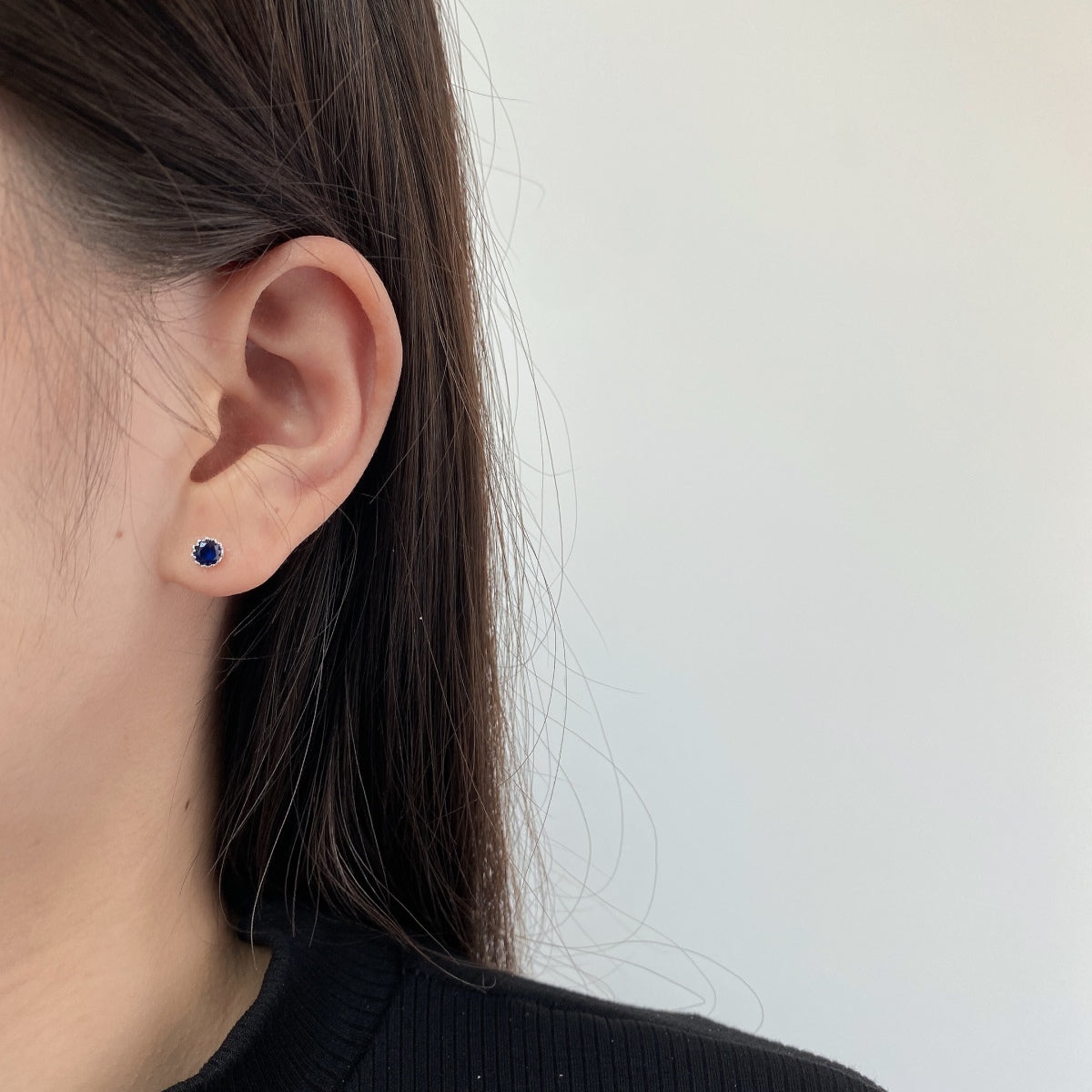 [LuckyStar]Sparkling Colorful Round Shape Earrings