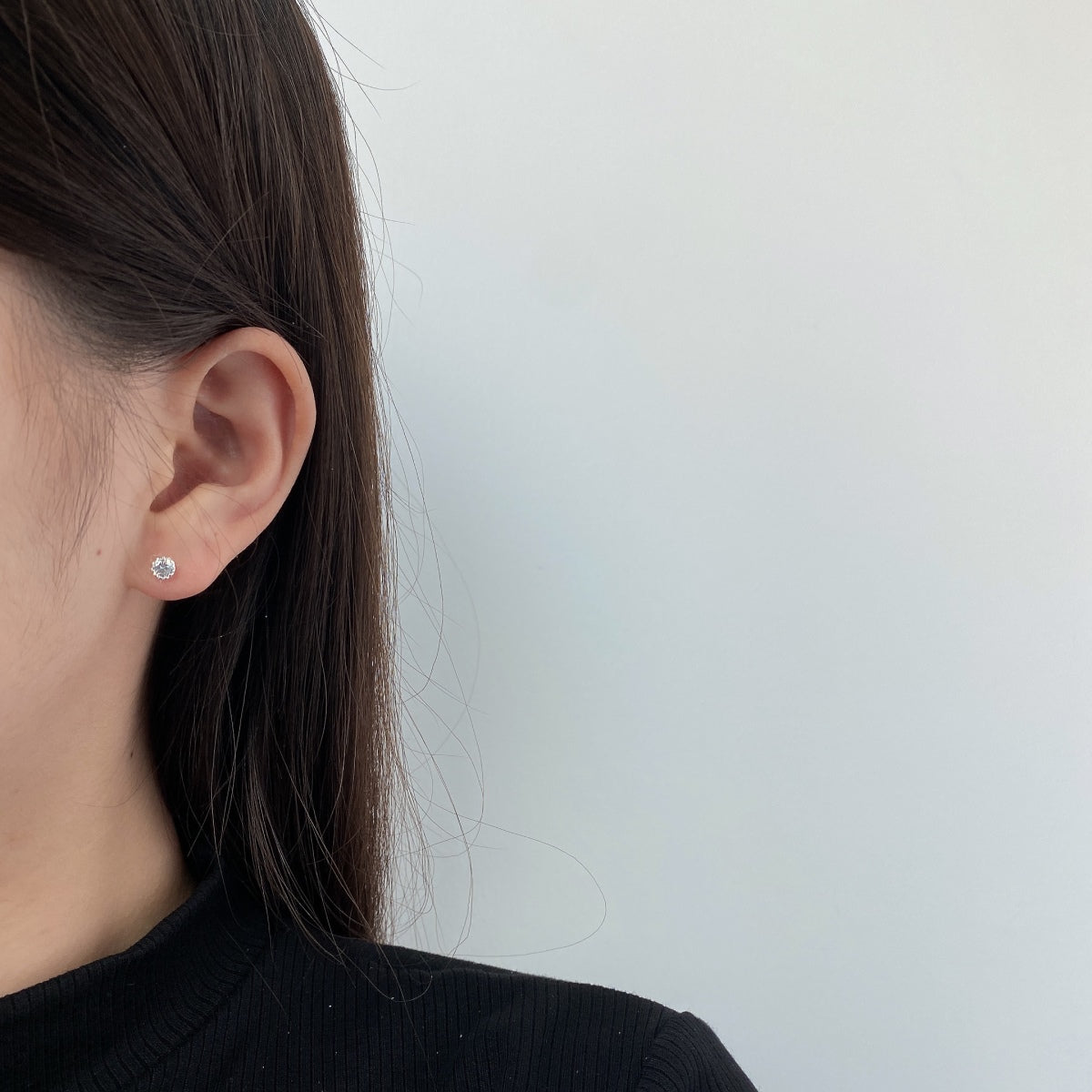 [LuckyStar]Sparkling Colorful Round Shape Earrings