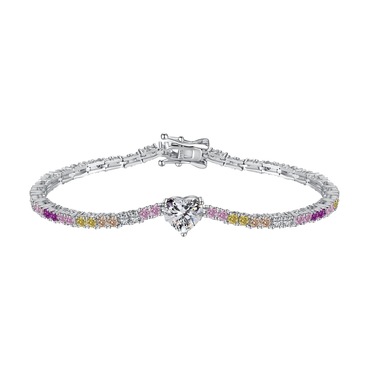 [LuckyStar]Delicate Romantic Heart Shape Lover Bracelet