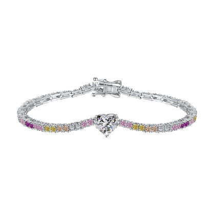 [LuckyStar]Delicate Romantic Heart Shape Lover Bracelet